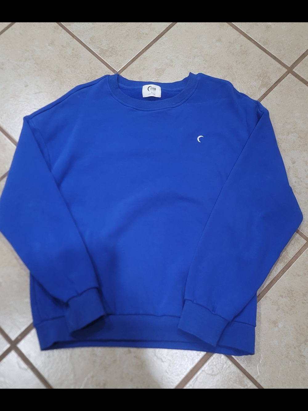 ZYIA Royal Blue Crewneck Sweatshirt